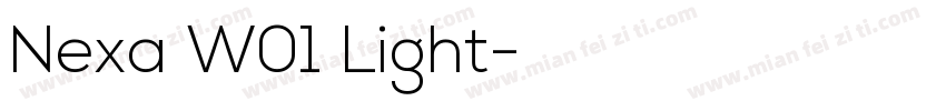 Nexa W01 Light字体转换